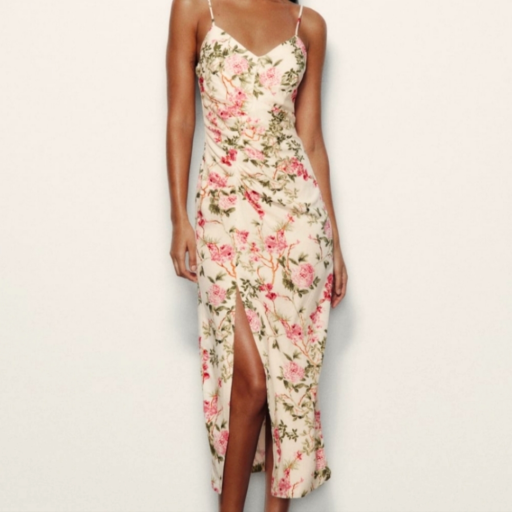 ZARA - Floral Dress NWOT